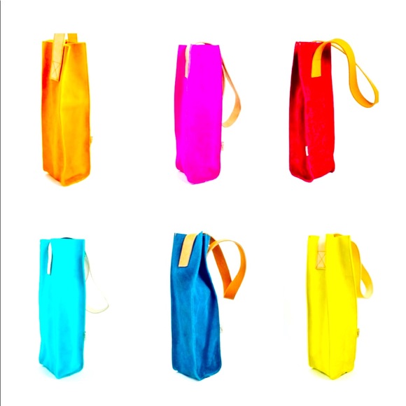 Lemon 🍋 Leather wine bag …………………………………It’s my brand I appreciate your support - Picture 5 of 5